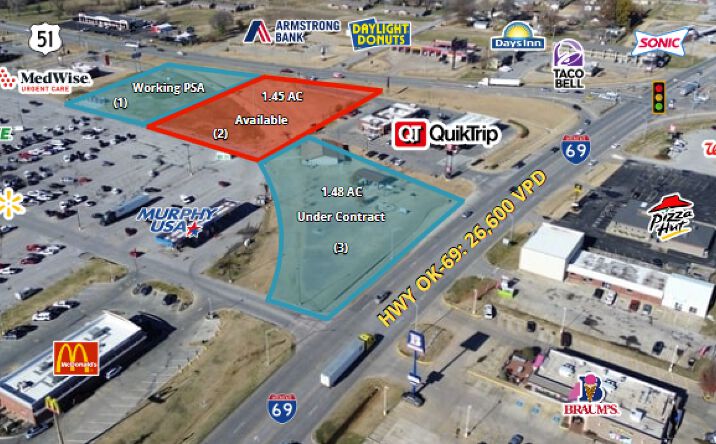 Pictures of Land, Retail property located at 300 S Dewey Ave, Wagoner, OK 74467 for sales - image #1