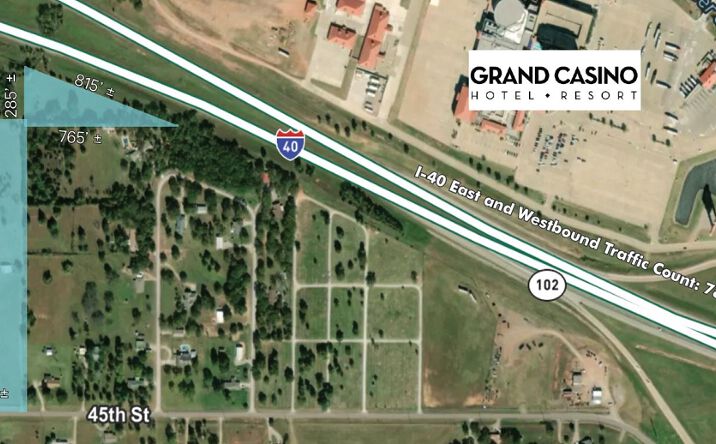 Pictures of Land property located at I-40 Frontage, Between Hwy-102 & Stevens Rd, Oklahoma City, OK 73102 for sales - image #1