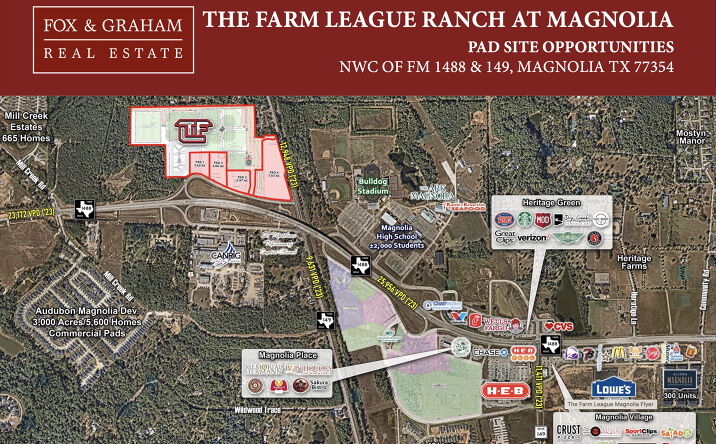Pictures of Land, Mixed Use, Office, Retail, Special Purpose property located at Nwc of Fm 1488 & 149, Magnolia, TX 77354 for sales - image #1