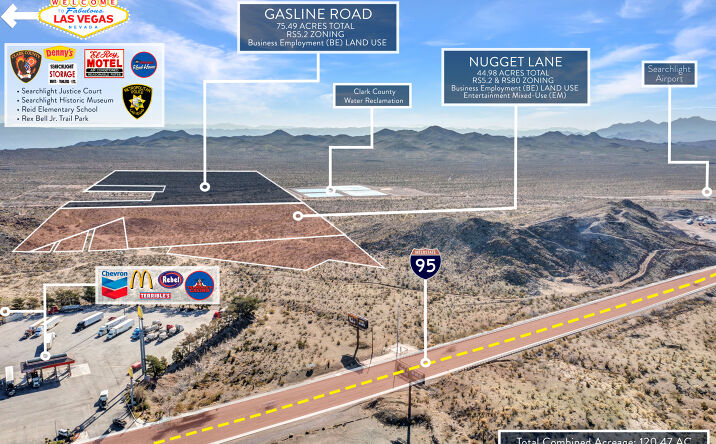 Pictures of Land property located at S Nugget Ln & S Gasline Road, Searchlight, NV 89046 for sales - image #1