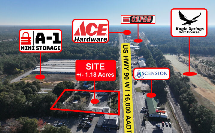 Pictures of Land, Multifamily, Retail property located at 1304 US-90, DeFuniak Springs, FL 32433 for sales - image #1