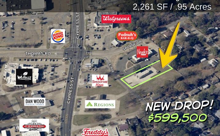Pictures of Land, Retail property located at 1412 Ridge Ave, West Monroe, LA 71291 for sales - image #1