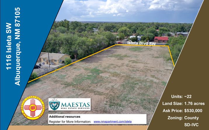 Pictures of Land property located at 1116 Isleta Blvd SW, Albuquerque, NM 87105 for sales - image #1