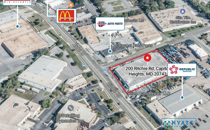 Pictures of Industrial property located at 200 Ritchie Rd, Capitol Heights, MD 20743 for sales - image #1