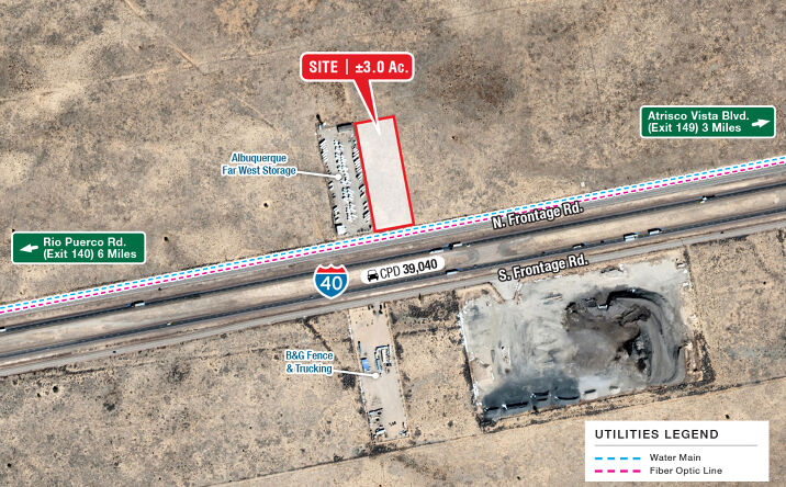 Pictures of Land property located at NEQ I-40 & Lost Horizon Dr NW, Albuquerque, NM 87121 for sales - image #1