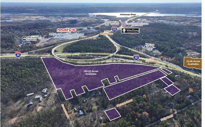 Pictures of Land property located at I-40 & Norman Road, Maumelle, AR 72113 for sales - image #1