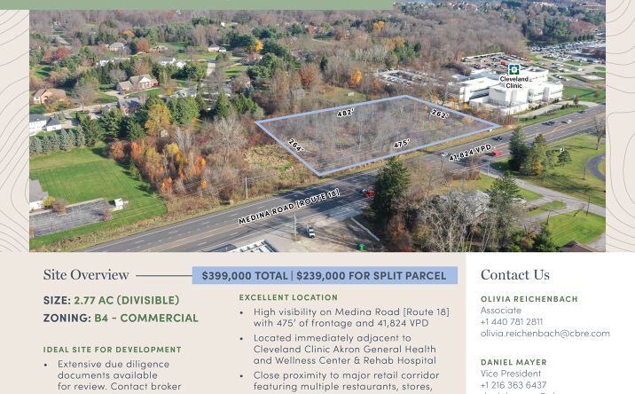 Pictures of Land property located at 4585 Medina Rd, Copley, OH 44321 for sales - image #1