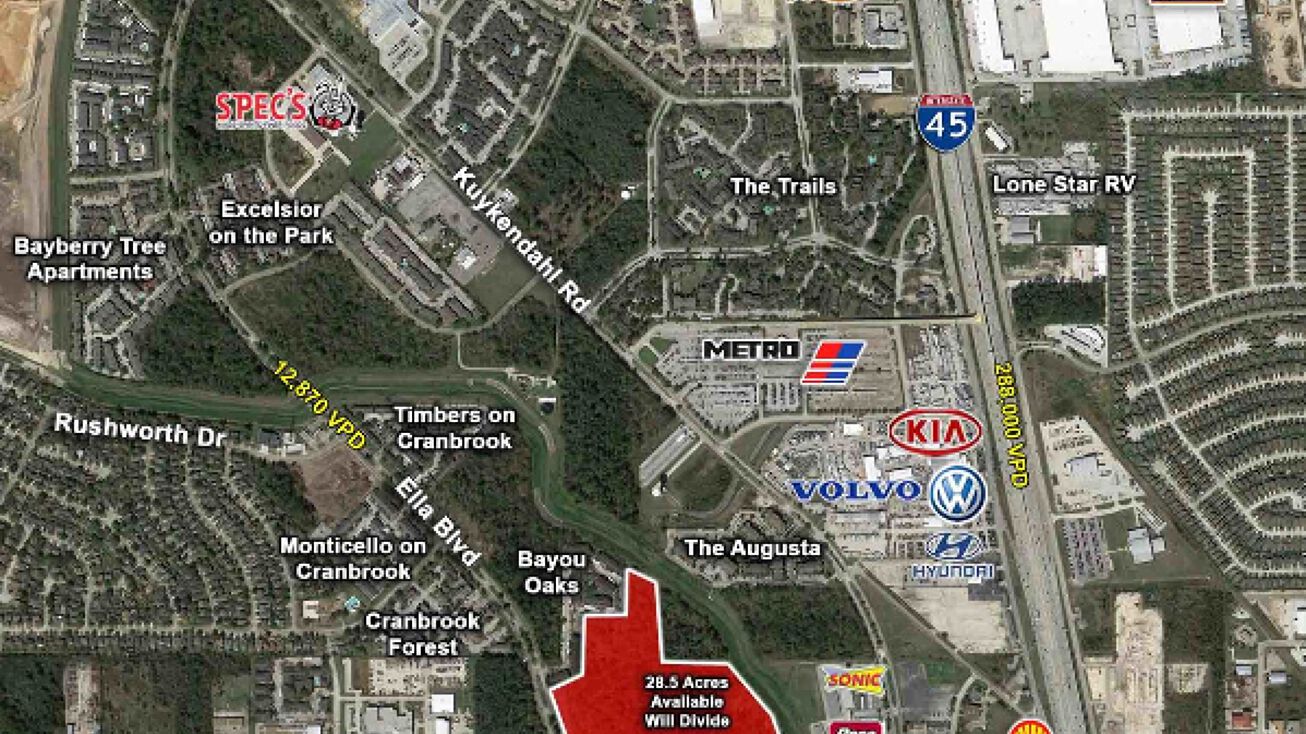 26.5 Acres Ella Rankin Land, Houston, TX 77014 Land for Sale 28.5