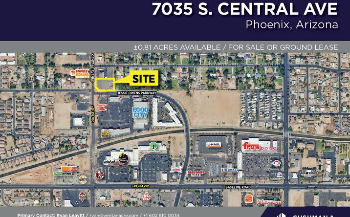 Pictures of Land property located at 7035 S Central Ave, Phoenix, AZ 85042 for sales - image #1