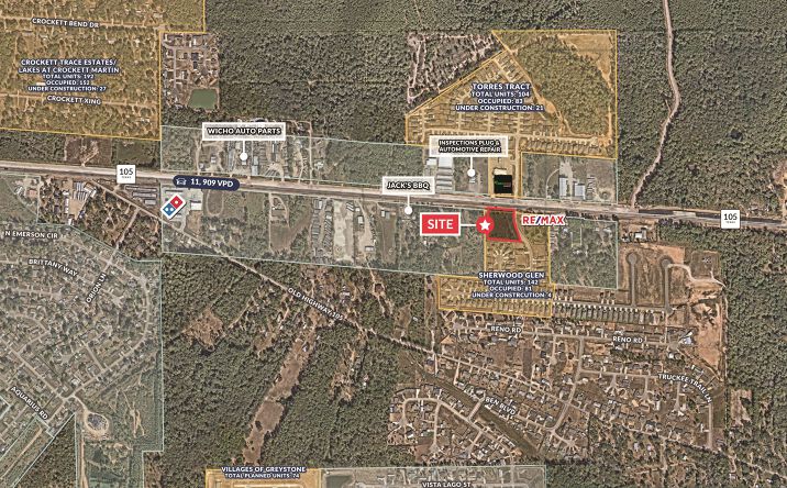 Pictures of Land property located at TX-105, Conroe, TX 77306 for sales - image #1