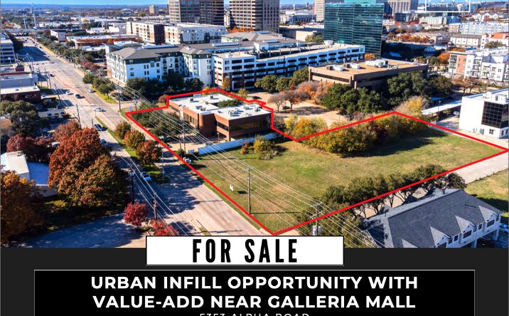 Pictures of Land, Office property located at 5353 Alpha Rd, Dallas, TX 75240 for sales - image #1