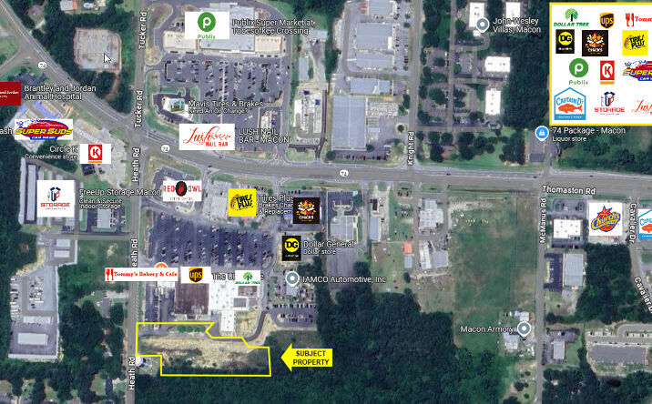 Pictures of Land property located at 5556 Thomaston Rd, Macon, GA 31220, 5580 Thomaston Rd, Macon, GA 31220 for sales - image #1