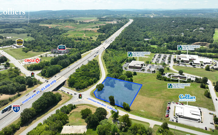 Pictures of Land property located at Johnson Mill Blvd & Interstate 49, Johnson, AR 72762 for sales - image #1