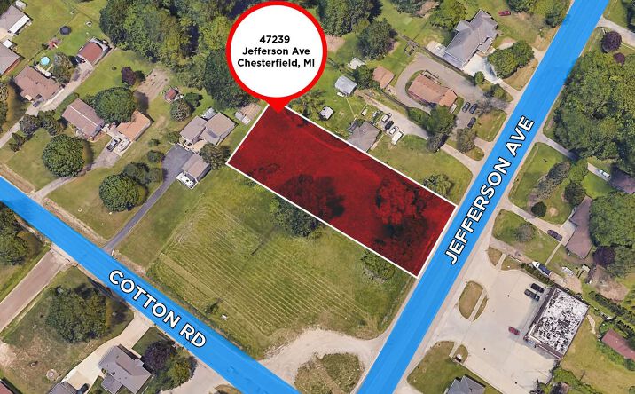 Pictures of Land property located at 47239 Jefferson Ave, New Baltimore, MI 48047 for sales - image #1