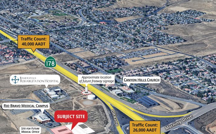 Pictures of Land property located at Morning Dr. & Hwy 178, Bakersfield, CA 93306 for sales - image #1