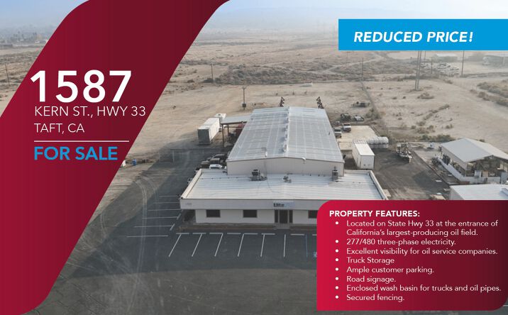 Pictures of Industrial property located at 1587 Kern Street. Taft, CA, USA, Taft, CA 93268 for sales - image #1