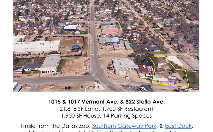 Pictures of Land, Mixed Use, Multifamily, Office, Retail property located at 1015 Vermont Ave, Dallas, TX 75216 for sales - image #1