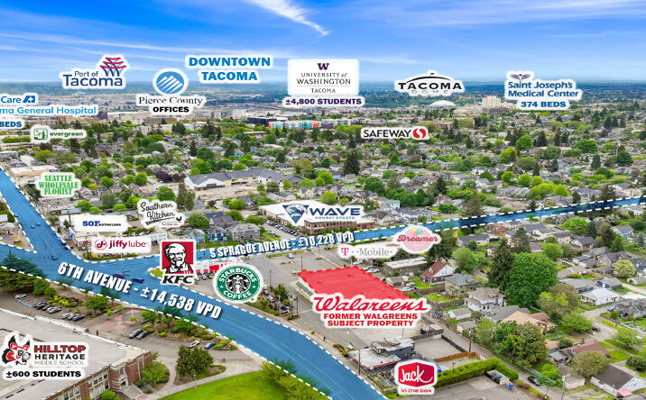 Pictures of Retail property located at 2024 6th Ave, Tacoma, WA 98403 for sales - image #1