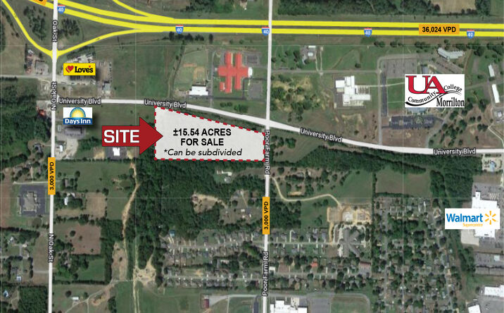 Pictures of Land property located at 1475 Poor Farm Rd, Morrilton, AR 72110 for sales - image #1