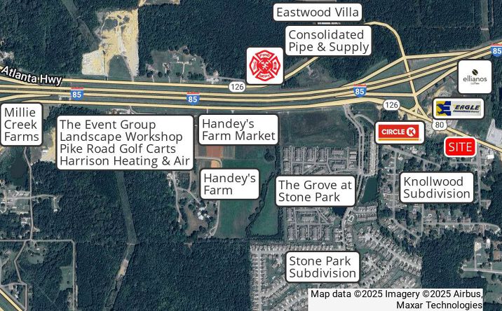 Pictures of Land property located at 12718 US-80, Pike Road, AL 36064 for sales - image #1