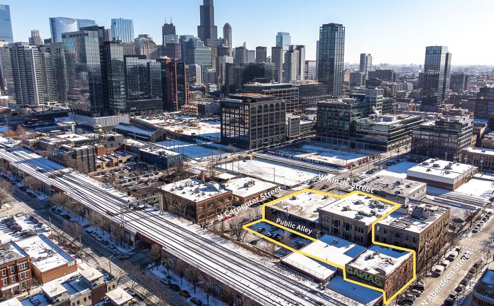 Pictures of Industrial, Land, Office, Retail property located at 1044 W Kinzie St, Chicago, IL 60642, 410 N Carpenter St, Chicago, IL 60642, 415 N Aberdeen St, Chicago, IL 60642, 412 N Carpenter St, Chicago, IL 60642 for sales - image #1