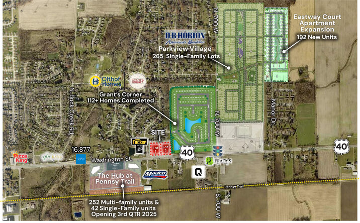 Pictures of Land property located at US Highway 40 & Yorkshire Boulevard, Cumberland, IN 46229 for sales - image #1