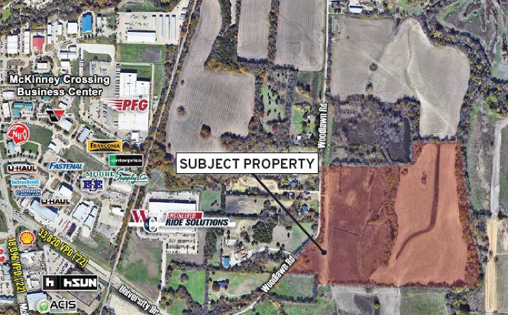 Pictures of Land property located at 64.9 Ac on Woodlawn Rd, McKinney, TX 75069 for sales - image #1