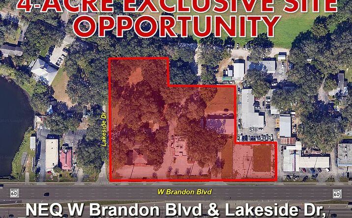Pictures of Land property located at 1110 W Brandon Blvd, Brandon, FL 33511 for sales - image #1