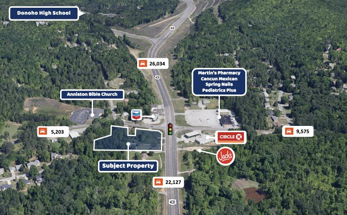 Pictures of Land property located at 230 Golden Springs Rd, Anniston, AL 36207 for sales - image #1