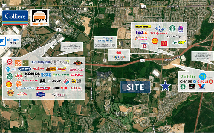 Pictures of Land, Mixed Use, Retail property located at Port Royal Rd, Spring Hill, TN 37174 for sales - image #1