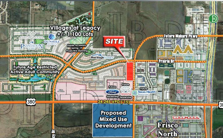 Pictures of Land property located at SWC Prairie Drive & Mayhard Parkway, Prosper, TX 75078 for sales - image #1