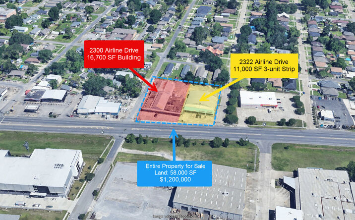 Pictures of Industrial, Office, Retail property located at 2300 Airline Dr, Kenner, LA 70062 for sales - image #1