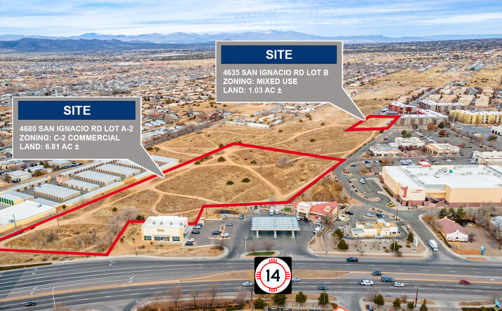 Pictures of Land property located at 4680 & 4635 San Ignacio Rd, Santa Fe, NM 87507 for sales - image #1