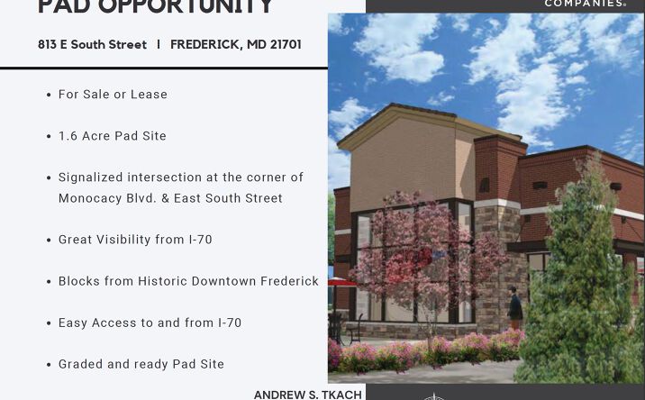 Pictures of Industrial, Land, Office, Retail property located at 813 E South St, Frederick, MD 21701 for sales - image #1
