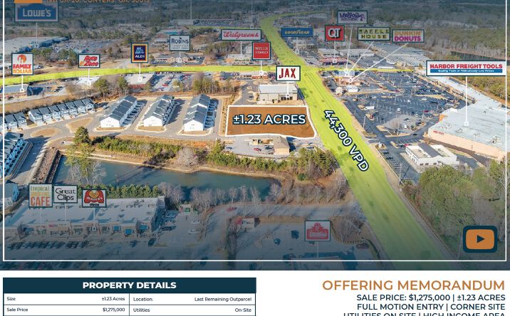 Pictures of Land property located at 1911 GA-20, Conyers, GA 30012 for sales - image #1
