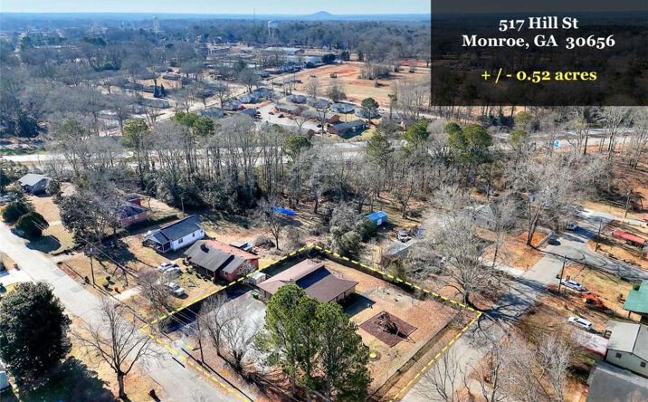 Pictures of Retail, Special Purpose, Office, Industrial property located at 517 Hill Street, Monroe, GA 30656 for sales - image #1