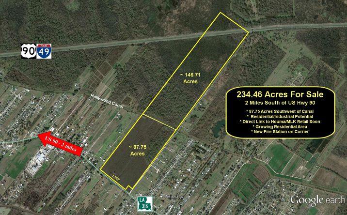 Pictures of Land property located at 2630 LA Highway 316, Houma, LA 70364 for sales - image #1