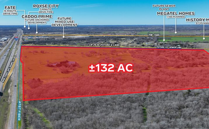 Pictures of Land property located at NEQ I-30 & CR 2630, Caddo Mills, TX 75135 for sales - image #1