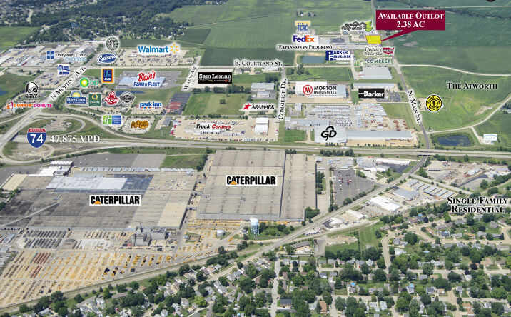 Pictures of Land property located at 7 N Main St, Morton, IL 61550 for sales - image #1