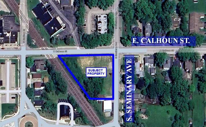Pictures of Land property located at SWC of Calhoun Street and Seminary Avenue, Woodstock, IL 60098 for sales - image #1
