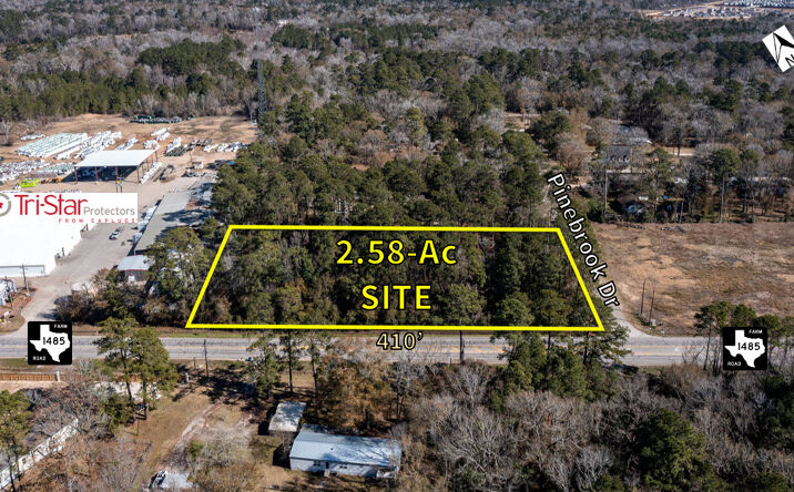 Pictures of Industrial, Land, Retail property located at 21761 Pinebrook Dr, New Caney, TX 77357 for sales - image #1