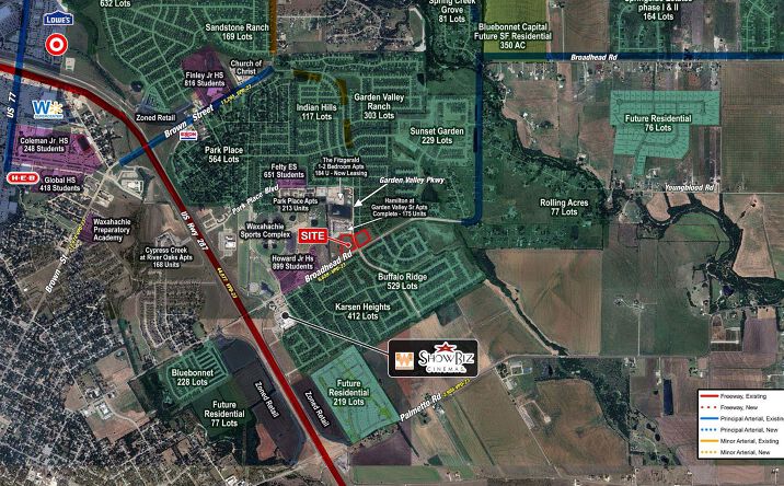 Pictures of Retail, Land property located at Broadhead Rd & Garden Valley Pkwy, Waxahachie, TX 75165 for sales - image #1