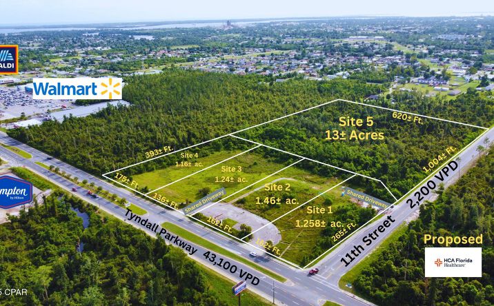 Pictures of Land property located at 1023 N Tyndall Parkway, Panama City, FL 32404 for sales - image #1