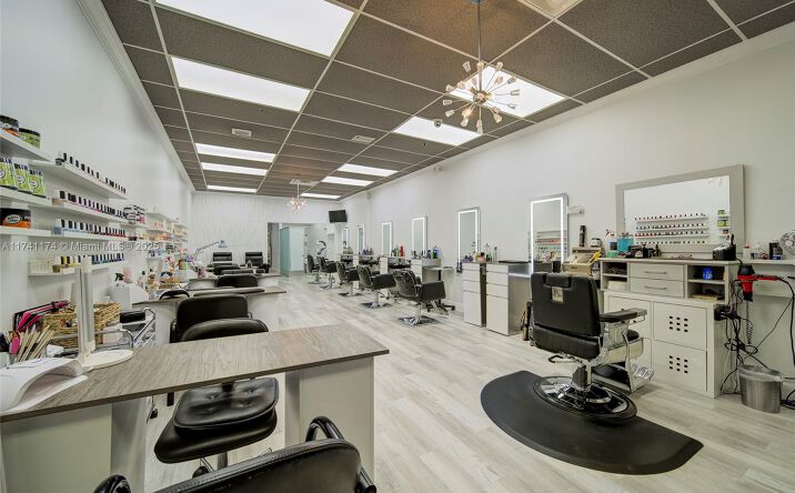 Pictures of Retail, Office, Land property located at Hair Salon & Spa For Sale Nearby Miami Lakes, Hialeah, FL 33015 for sales - image #1