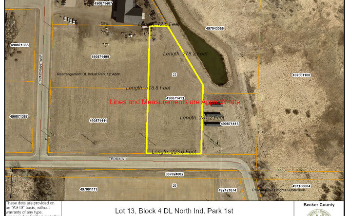 Pictures of Industrial, Land property located at 1416 Terry St, Detroit Lakes, MN 56501 for sales - image #1