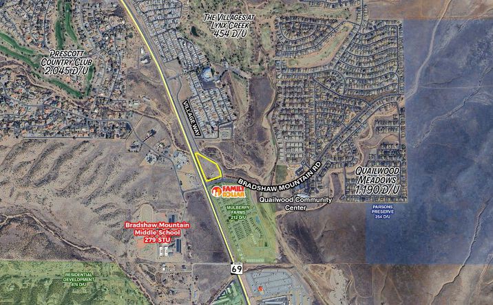 Pictures of Retail, Land property located at SR-69 & Bradshaw Mountain Rd | NEC, Prescott Valley, AZ 86327 for sales - image #1