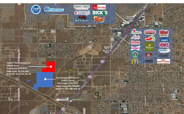 Pictures of Land property located at Mesa, Victorville, CA 92392 for sales - image #1