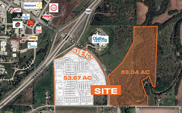 Pictures of Land property located at Baptiste Dr, Paola, KS 66071 for sales - image #1