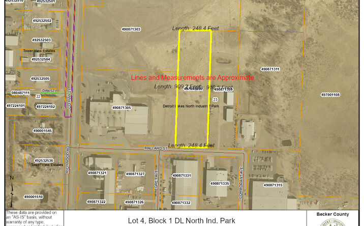 Pictures of Industrial, Land property located at Mallard St, Detroit Lakes, MN 56501 for sales - image #1