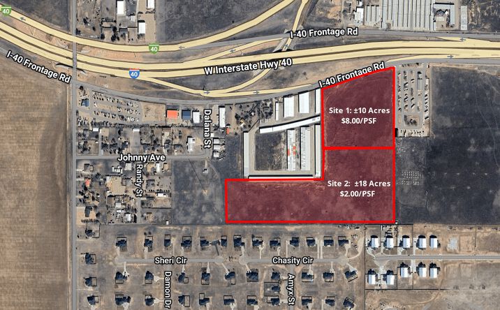 Pictures of Land property located at I-40 W Frontage East of Hope Rd, Amarillo, TX 79124 for sales - image #1